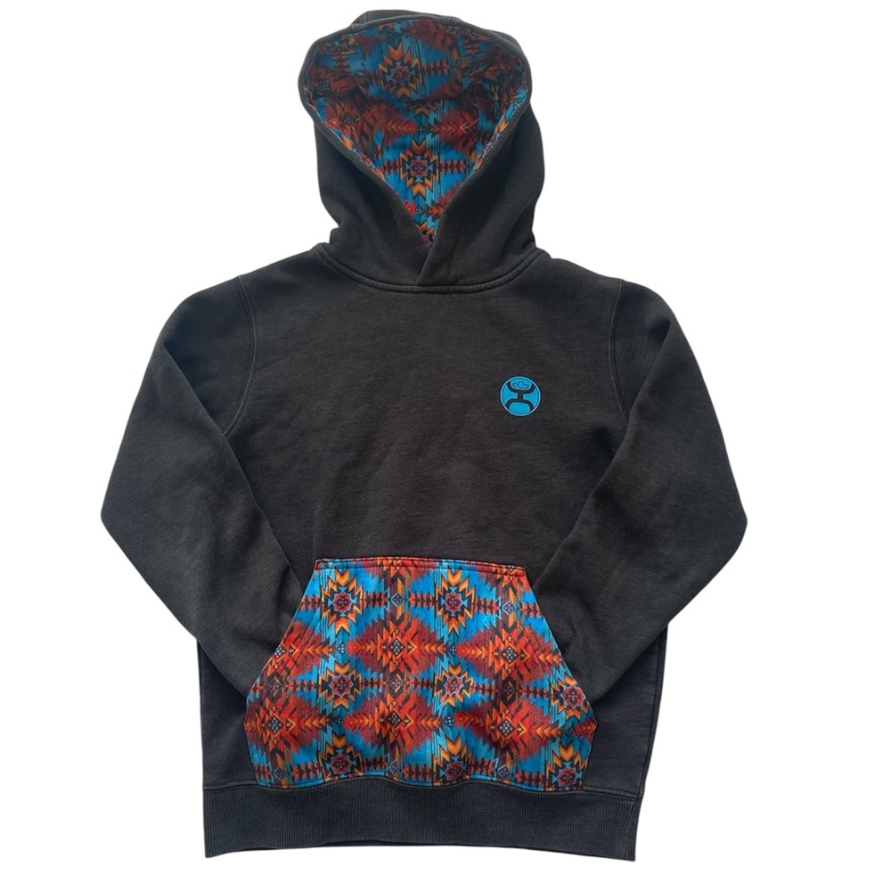 Hooey Black Southwestern Aztec Hoodie Kids